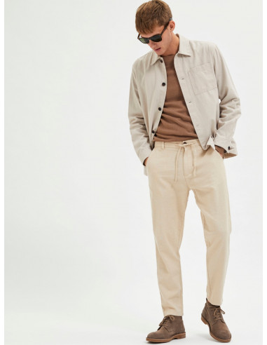 Pantalon-Selected-BRODY BEIGE