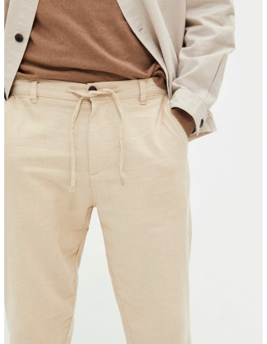 Pantalon-Selected-BRODY BEIGE