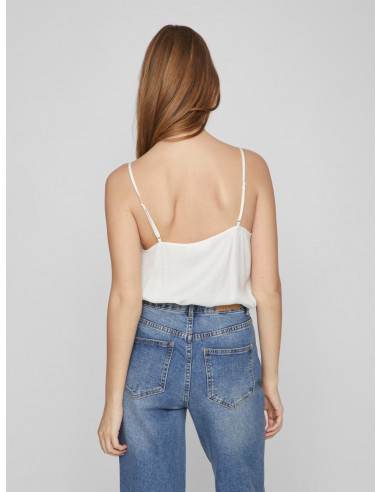 Top-Vila-CAVA V-NECK BLANC