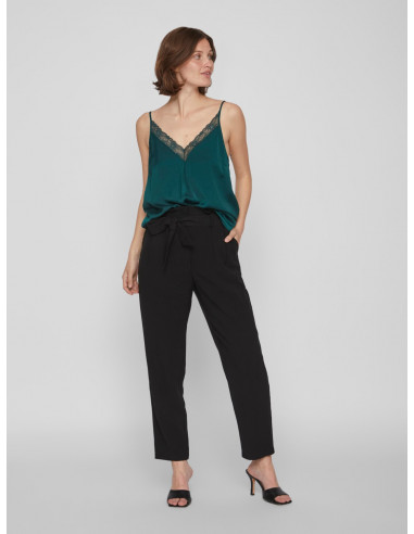 Top-Vila-CAVA V-NECK VERT
