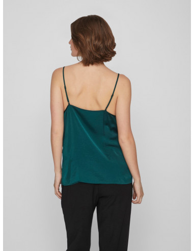 Top-Vila-CAVA V-NECK VERT