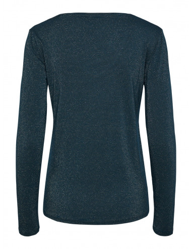 T-shirt-Pieces-BILLO LS V-NECK...