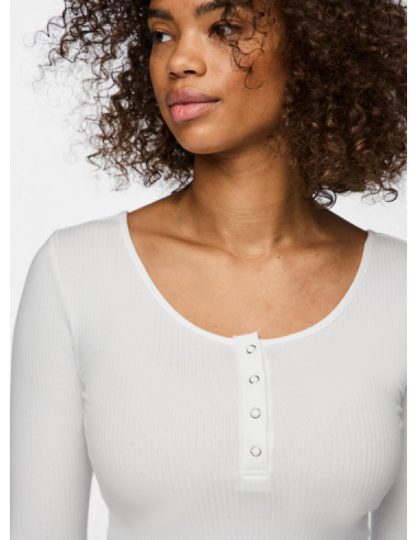Tee-shirt-PIECES-KITTE BLANC ML