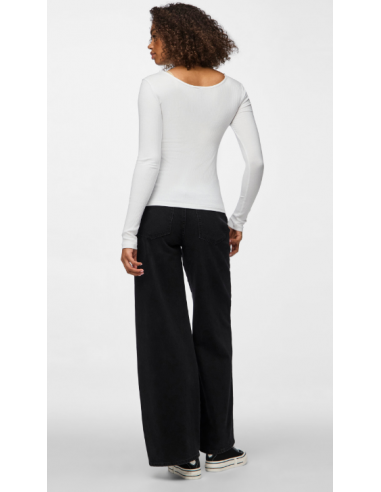 Tee-shirt-PIECES-KITTE BLANC ML