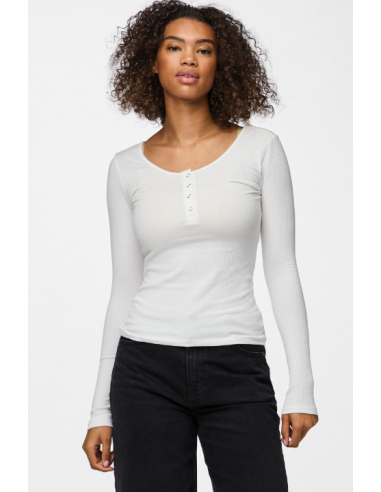 Tee-shirt-PIECES-KITTE BLANC ML