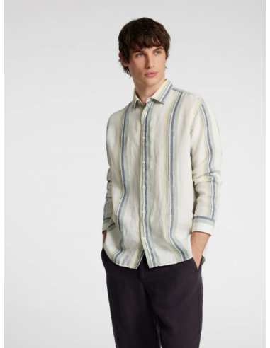 Chemise-Selected-REGKYLIAN STRIPES EGRET