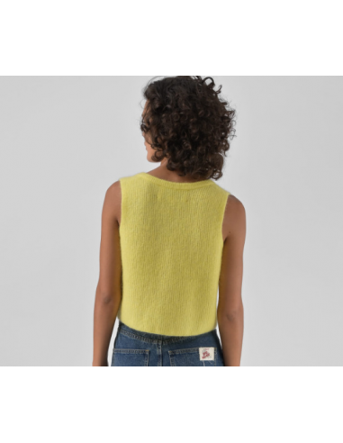 Gilet  sans manches-Orféo-ORIANE JAUNE