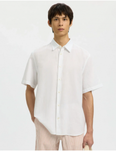 Chemise-Selected-REGCLAY BLANC