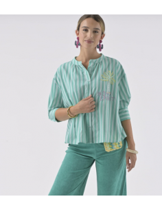 Blouse-Orféo-SIMONE TURQUOISE