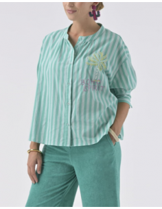 Blouse-Orféo-SIMONE TURQUOISE 2