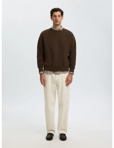 Sweat - SELECTED - RELAXGRANT chocolat