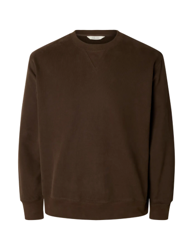 Sweat - SELECTED - RELAXGRANT chocolat