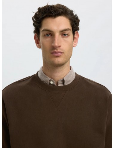 Sweat - SELECTED - RELAXGRANT chocolat