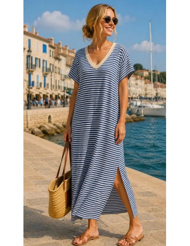 Robe-NOS- RAYURES BLEU