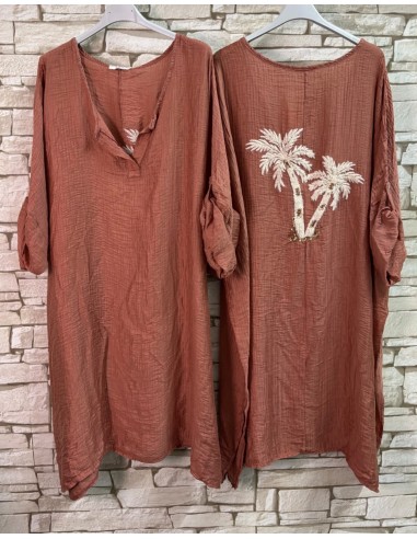Robe-LYCHI-PALMIERS ROSE