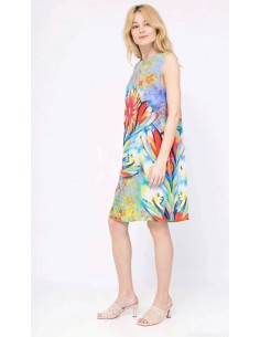 Robe - VEGAS -COLOREE BLEU