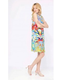Robe - VEGAS -COLOREE BLEU 2