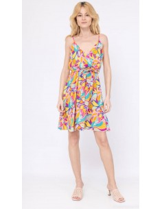 Robe-LIli ROSE-Imprimé violet 2