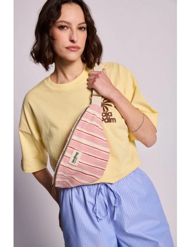 Sac banane-Hindbag-OLIVIA RAYURES ROSE