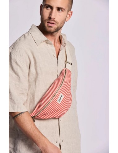 Sac banane-Hindbag-OLIVIA RAYURES ROUGE