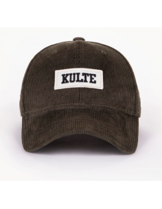 Casquette-KULTE-VELOURS KAKI