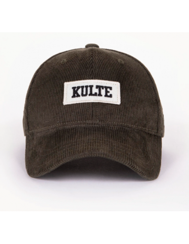 Casquette-KULTE-VELOURS KAKI
