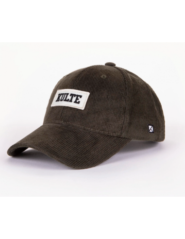 Casquette-KULTE-VELOURS KAKI