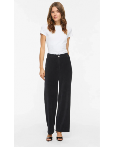 Pantalon velours- VILA - KITA NOIR