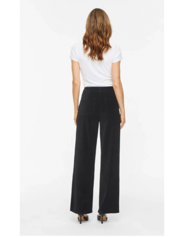Pantalon velours- VILA - KITA NOIR