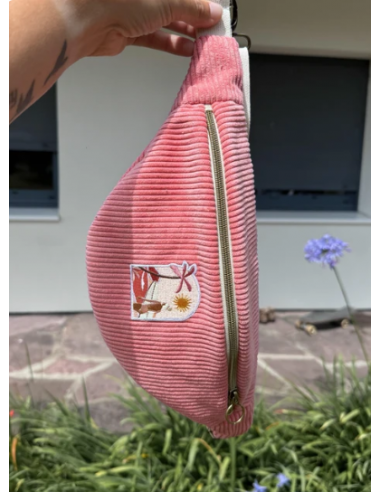 Banane - LES RIDEUSES - VELOURS ROSE